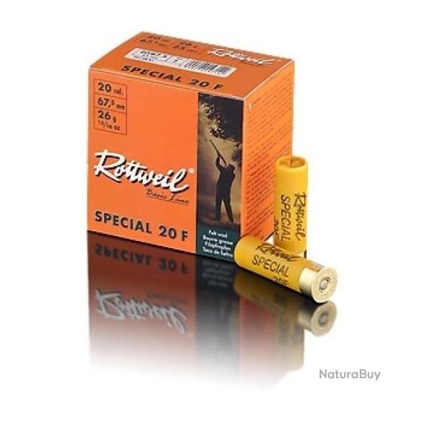 MUNITIONS ROTTWEIL SPECIAL 20 F CAL.20/67.5 26G PAR 25