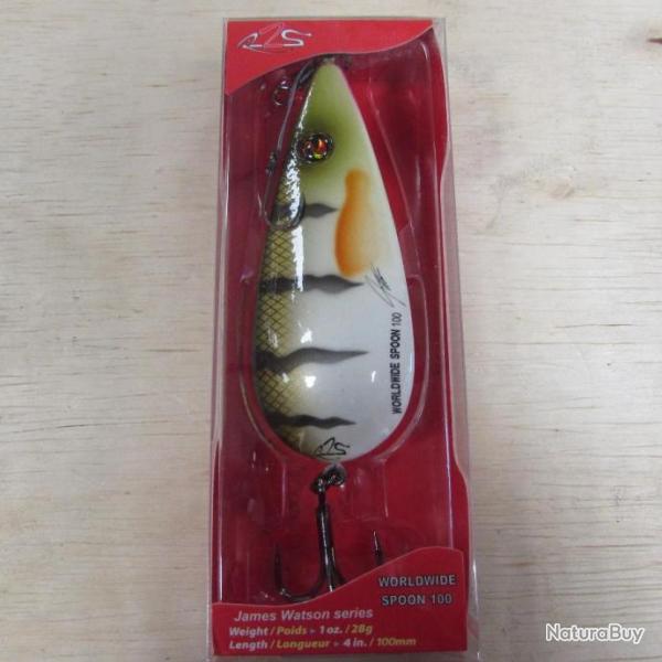 Cuiller ondulante RIVER2SEA worldwide spoon 100 coloris perch