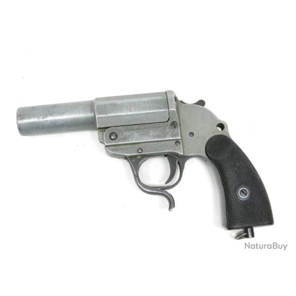 Lance fus�e Allemand WALTHER 39/45 fabrication en Zinc num�ro 49308 L Box 256