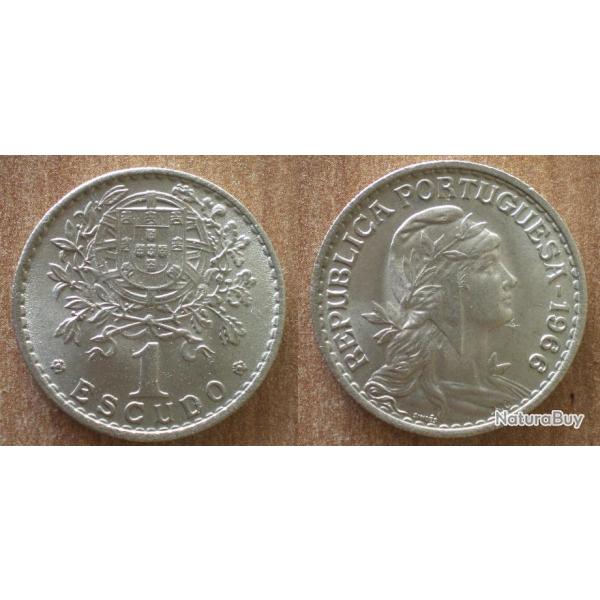 Portugal 1 Escudo 1966 Piece Centavo Centavos Escudos