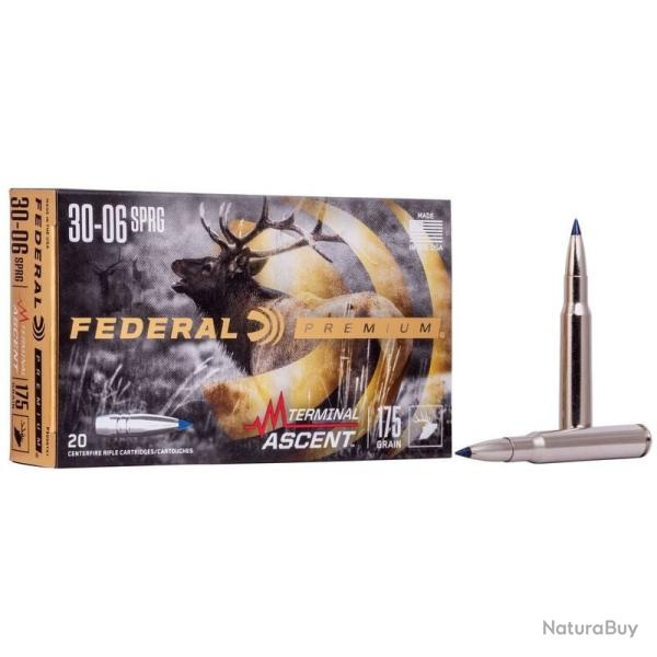 LOT DE 40 MUNITIONS FEDERAL TERMINAL ASCENT CAL 30 06 SPRG  175GR