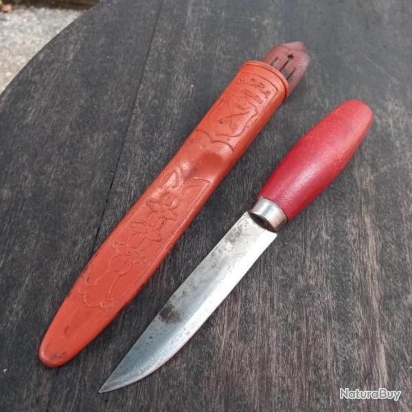 Ancien Couteau PUUKKO FROSTS MORA SWEDEN avec �tui d origine