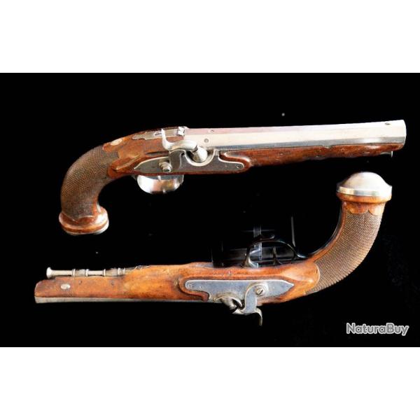 Tr�s belle paire de pistolet d'officier 1er Empire  R�f 604