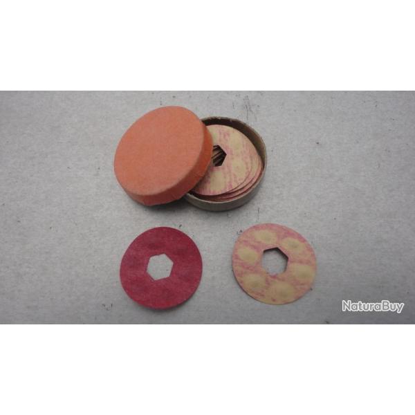 Boite d'amorces pour pistolet jouet - disques en papier 6 coups avec trou hexagonal au centre