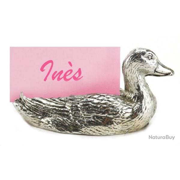 Set 6 porte-nom �tain Canard