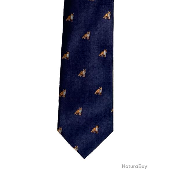 Cravate Renards - Marine