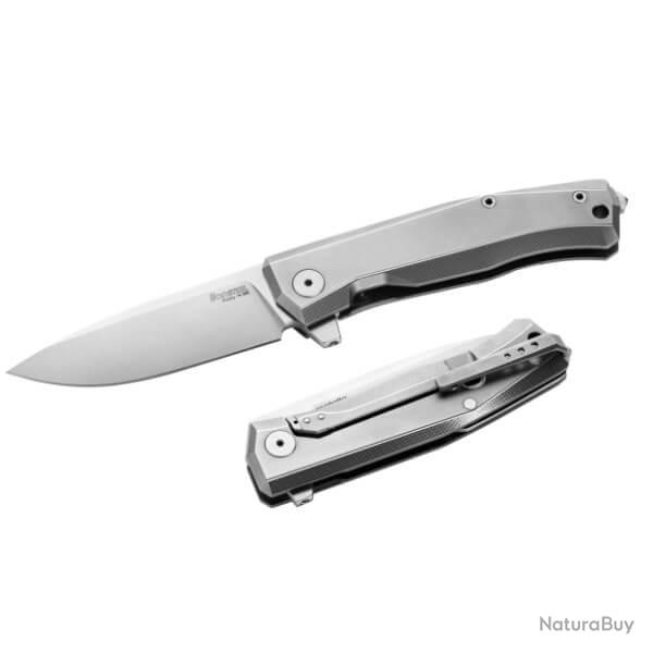 MT01.GY Couteau pliant Lionsteel "Myto" Titanium avec outils de serrage