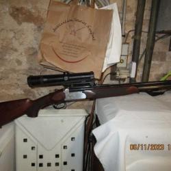 CARABINE DOUBLE EXPRESS AVEC lunette ZEISS  ANTONIO ZOLI TRES BON ETAT 9.3X74R extracteurs