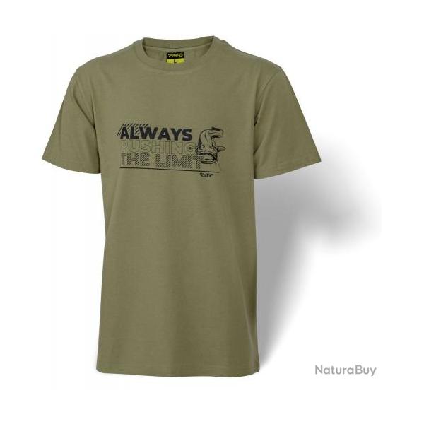 T Shirt Black Cat Khaki