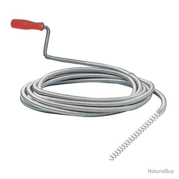 Furet D�boucheur 5 M x � 9mm M�tal Flexible Pour Canalisations Tuyaux Toilettes �vier Lavabo