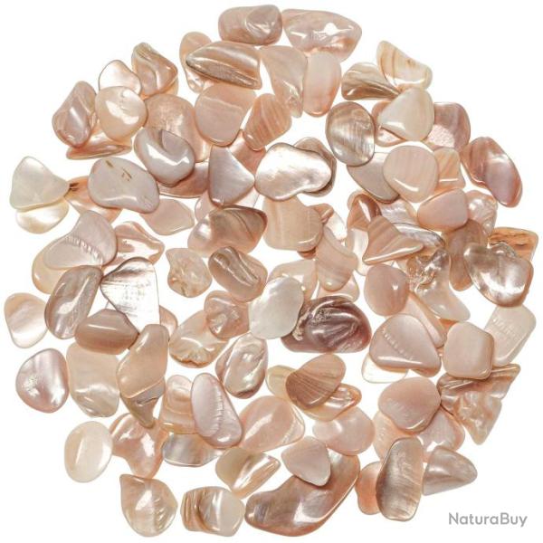 Eclats de nacre beige ros� - 1 � 2.5 cm - 100 grammes