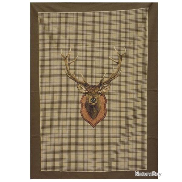 Plaid T�te de cerf
