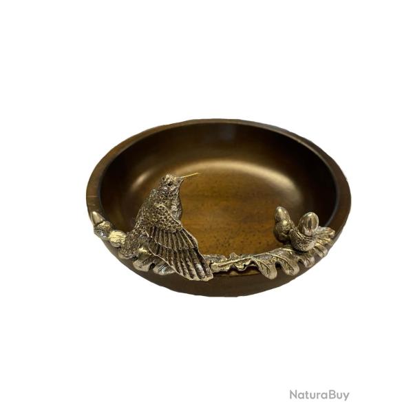 Coupelle bois B�casse �tain