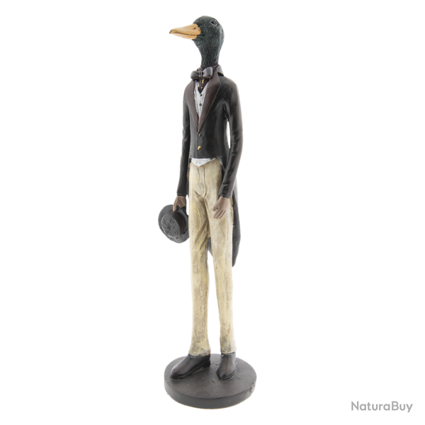 Statuette r�sine Canard habill�