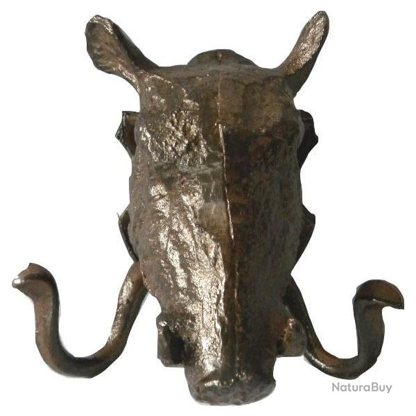 Crochet double T�te de sanglier