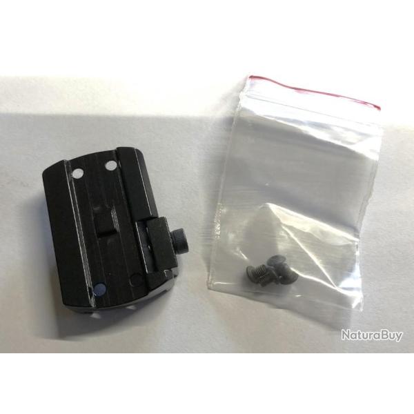 Montage acier RUSAN FIXE  - pour AIMPOINT H1/H2 - pour Rail WEAVER & Picatinny