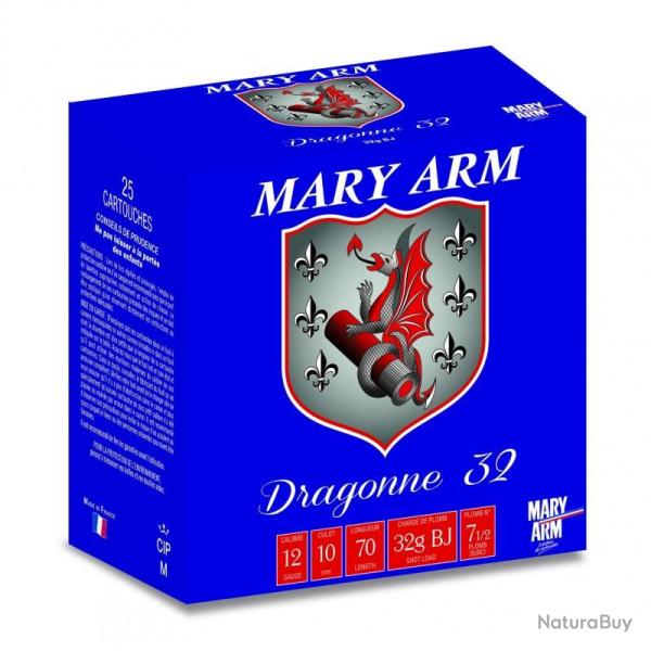 Cartouches MARY ARM Dragonne 32 Cal 12 70 32gr BJ X 25