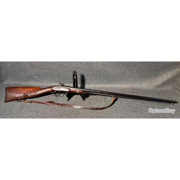 Fusil de chasse � capsule fin XVIII�me