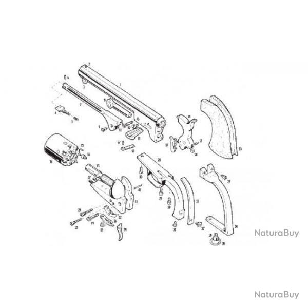 Clavette d'assemblage Navy 1851/1860