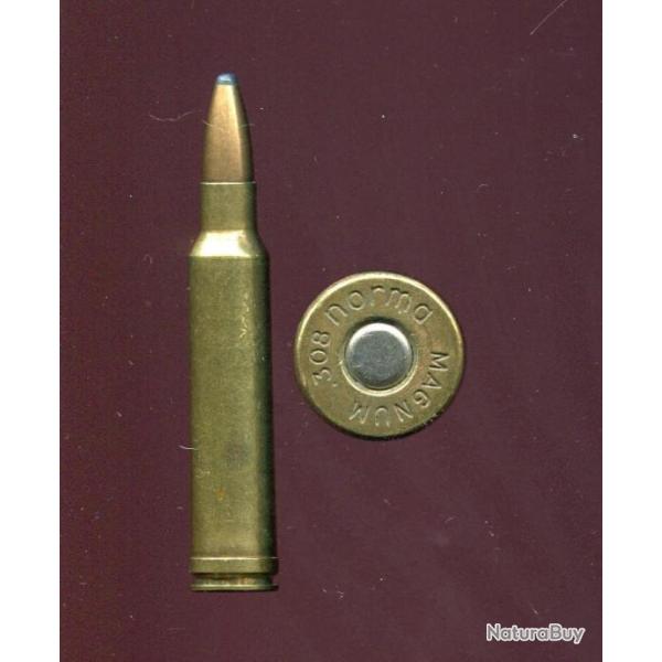 .308 norma MAGNUM - balle cuivre pointe plomb