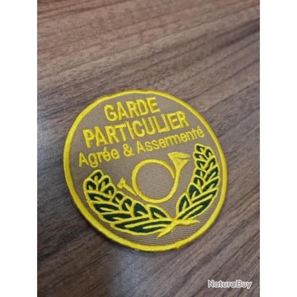 Ecusson poitrine Garde Particulier rond