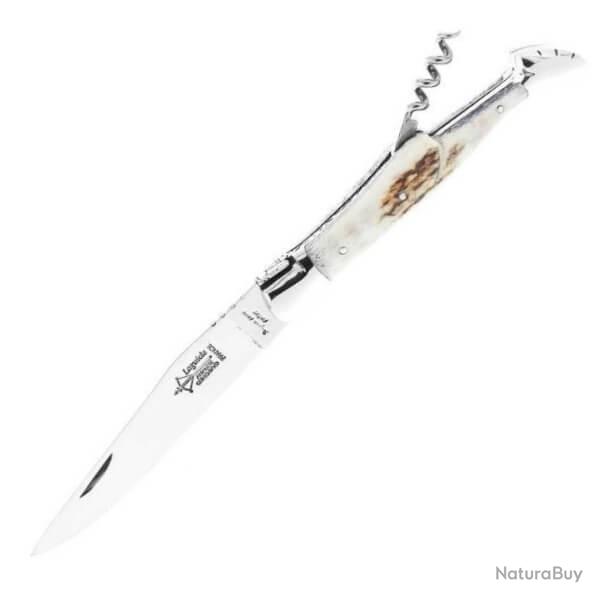 4232 Couteau pliant Laguiole G. David Cerf avec tire-bouchon