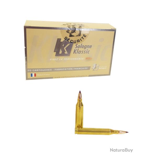 Munitions SOLOGNE calibre 6x62 Freres Nosler Ballistic Tip 95gr - 6.2g x20