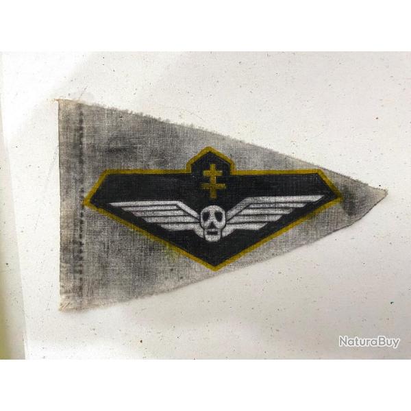REPRO sur Tissu Fanion Commando de la Lib�ration ww2
