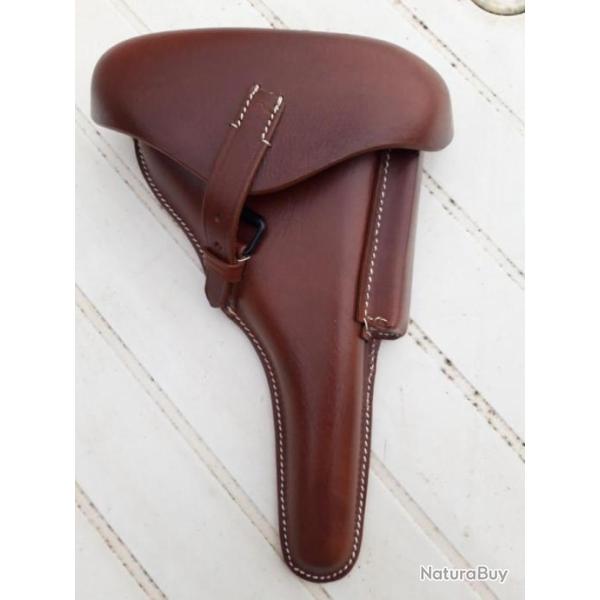 HOLSTER MARRON POUR LUGER MODELE NAVY