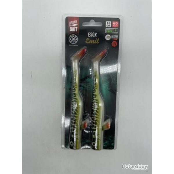 Leurre souple lmab drunk bait esox Emil 16 cm
