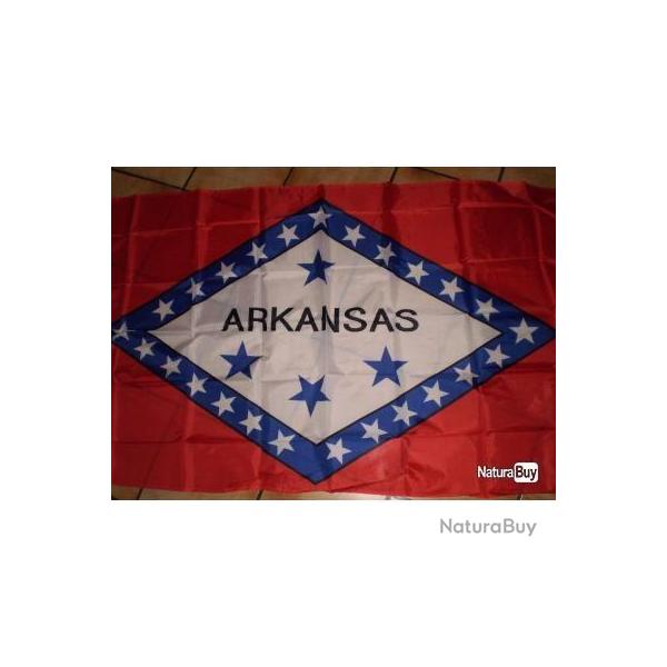 Drapeau "ARKANSAS" en nylon tr�s �pais ! Country, Cowboy, Old Time ...