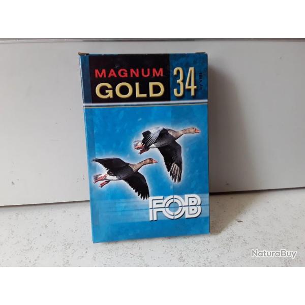 10009 BOITE DE 10 CARTOUCHES FOB MAGNUM GOLD 34 CAL20 NEUF
