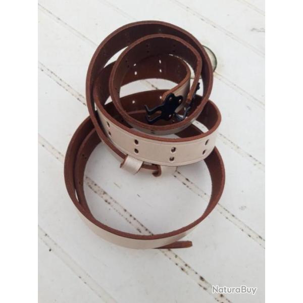 SANGLE POUR U.S. 1917 WWI MODELE PARADE EN CUIR BLANC