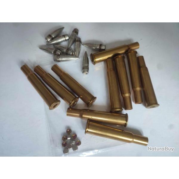 Vend kit de rechargement 10 douilles 30/40 krag  avec ogives CAT C8