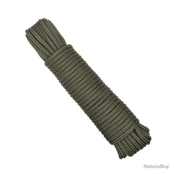 Paracorde longueur 15 m - � 5 mm Exp�dition vert olive