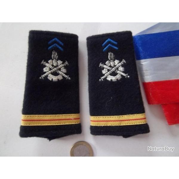 lot fourreaux d'�paule r�giment mat�riel adjudant