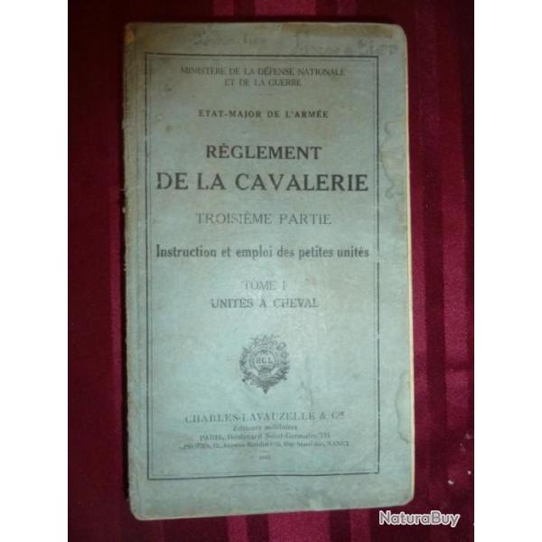 militaria : REGLEMENT DE LA CAVALERIE