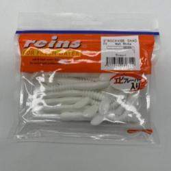 Leurres souples reins rockvibe Shad mat white 3 pouces