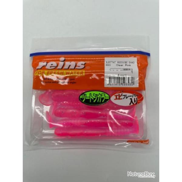 Leurres souples reins rockvibe Shad clear pink 3,25