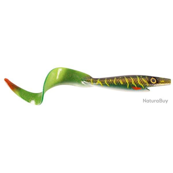 Leurre Souple CWC Pigtail Giant 40cm 150g 40cm MN3 - Green Motoroil Pike UV A l'unit�