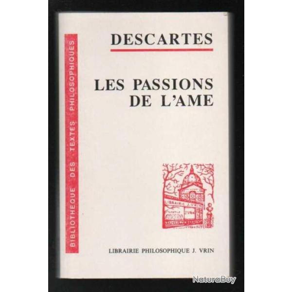 les passions de l'ame de descartes
