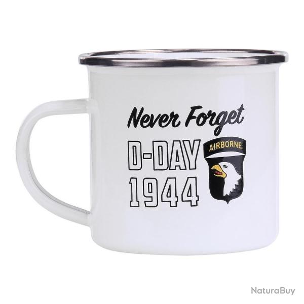 Tasse �maill�e D-Day 1944 (Couleur Blanc)