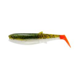 Leurre souple Cannibal Shad 12.5cm Savage Gear 20gr Olive Hot Orange