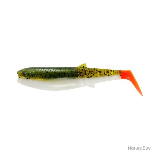 Leurre souple Cannibal Shad 12.5cm Savage Gear 20gr Olive Hot Orange