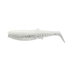 Leurre souple Cannibal Shad 12.5cm Savage Gear 20gr White Flash
