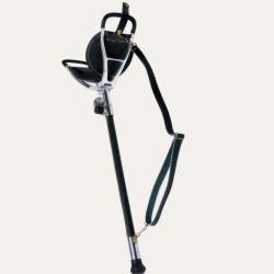 Canne si&egrave;ge r&eacute;glable Januel avec bretelle embout caoutchouc