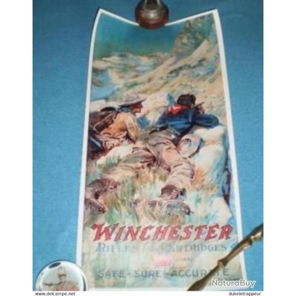 Petit poster reproduction ! Collection , Cowboy, Country,Old Time,WINCHESTER (4)