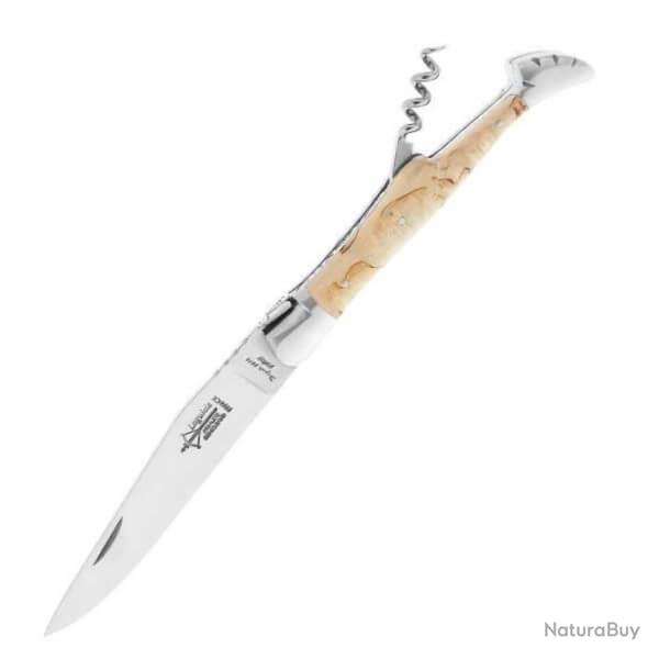 4532 Couteau pliant Laguiole G. David bouleau avec tire-bouchon
