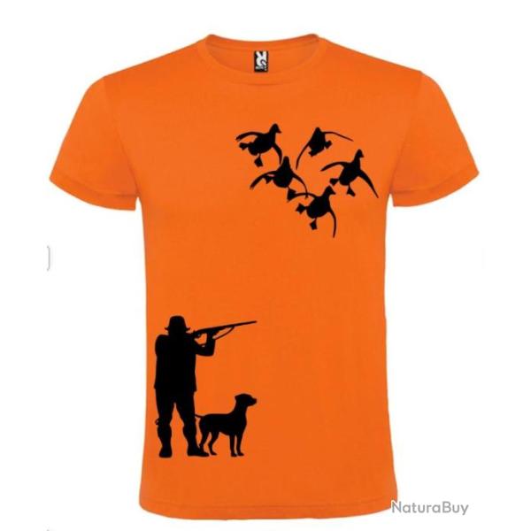 T-shirt 100 % coton motif chasse aux canards votre t-shirt chasse sp�ciale Personnaliser