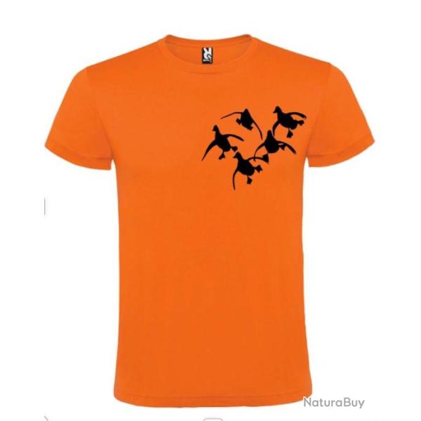 T-shirt 100 % coton motif canard votre t-shirt chasse sp�ciale Personnaliser a